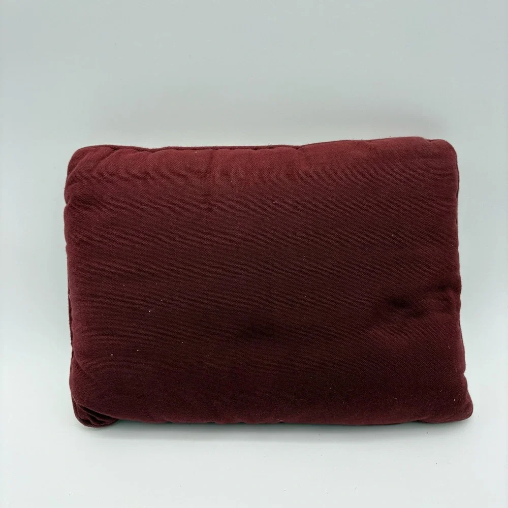 Beige Rectangular Throw Pillow Grandchildren Quote Plush‎ Burgundy Back Decor